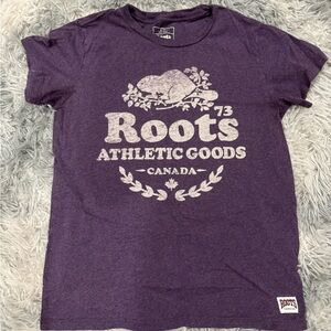 Roots Heather Purple Athletic Tee Women’s